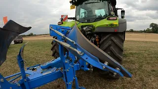 2022 Claas Arion 660 CMATIC 6.8 Litre 6-Cyl Diesel Tractor (175 / 205 HP) with Lemken Plough