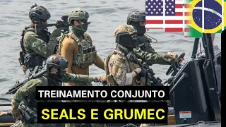 Intercâmbio entre as Forças Especiais GRUMEC e US Navy Seals é realizado no batalhão tonelero
