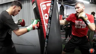 DAVID BENAVIDEZ VS CALEB PLANT - SIDE BY SIDE WORKOUT COMPARISON