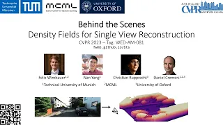 Behind the Scenes: Density Fields for Single View Reconstruction (CVPR 2023)