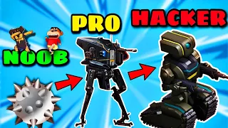 SHINCHAN and CHOP Became SHAPE SHIFTING ROBO🔥| NOOB vs PRO vs HACKER IN ROBO RUNNER | IamBolt Gaming