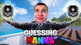 Guessing Your Rank in Rainbow Six Siege...