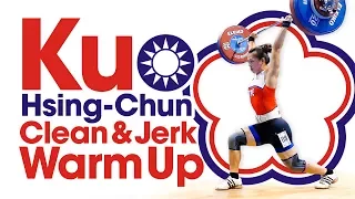 Kuo Hsing-Chun Clean & Jerk Warm Up Area 2017 World Weightlifting Championships Part 2 of 2