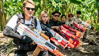 LTT Game Nerf War : Warriors SEAL X Nerf Guns Fight Crime Mr Zero Crazy Rescue Trapped Spies