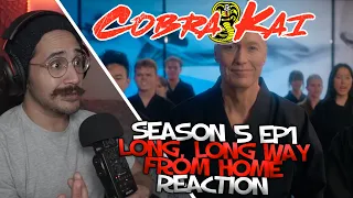 Cobra Kai FIRST TIME Reaction | Season 5 Episode 1 | Long, Long Way From Home