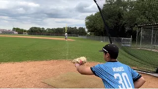 12 year old throwing down to first 80 feet #NoahMendez