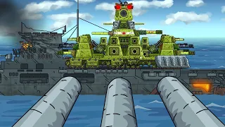 Large-caliber confrontation KV-44 - Cartoons about tanks