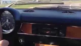 Driving Alfa Romeo 1970 1750 GTV S2 Euro onto highway