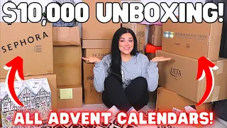 WORTH OVER $10,000!? | Huge Advent Calendar Sneak Peak Unboxing!