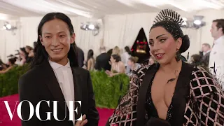 Lady Gaga and Alexander Wang at the Met Gala 2015 | China: Through the Looking Glass