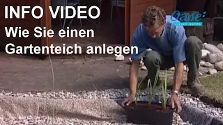 Gartenteich anlegen - Video: Wie Sie einen Gartenteich selber bauen Schritt für Schritt