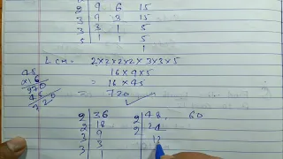 Find the HCF and LCM of 36, 48 and 60 by prime factorization method