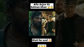 Allu Arjun Vs Salman khan 😱😱😱 #shorts #shortvideo #viral