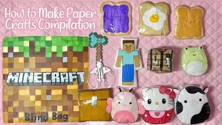 ☁️paper diy☁️ HOW TO MAKE PAPER CRAFTS COMPILATION! | ASMR | applefrog