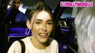Madison Beer Takes Selfies & Signs Autographs For Fans While Leaving Dinner At Craig's In WeHo