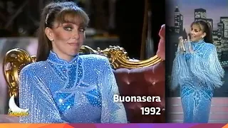 Verónica Castro en "Buonasera" con Amanda Lear - Italia - 1992