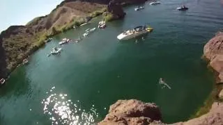 Cliff jump at Lake Havasu