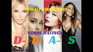 Female Singers- Vocal Ratings! |ITWAS