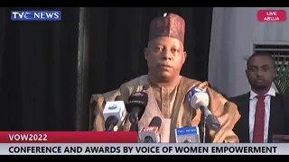 (WATCH) Kashim Shettima's Full Speech At The Conference And Awards By Voice Of Women Empowerment