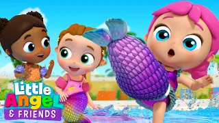 Jill Swims like a Mermaid | Little Angel And Friends Kid Songs