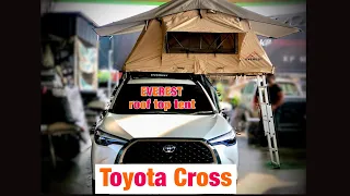 Toyota Corolla Cross กับ เต้นท์หลังคารถ Everest