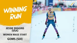 Diggins saves the best for last in 20k Mass Start | FIS Cross Country World Cup 23-24