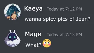 Kaeya uses discord but..