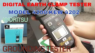 MENGUKUR NILAI GROUNDING DENGAN DIGITAL EARTH CLAMP TESTER MODEL 4200/KEW 4202 KYORITSU