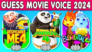 Guess the Best Movie Song and Voice of 2023 - 2024 | Kungfu Panda 4, Inside Out 2, Despicable Me 4