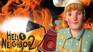 Что если устроить пожар в пекарне в игре Hello Neighbor 2