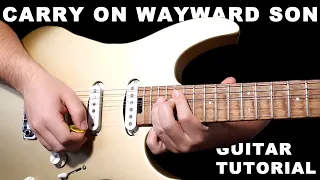 'Carry on Wayward Son' Electric Guitar Solo Tutorial with Tabs 🎸