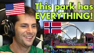 American Reacts to Tusenfryd Amusement Park in Norway