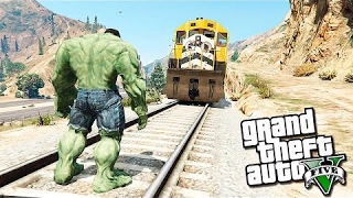 GTA 5 Mods : HULK - ХАЛК МОД!