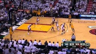 Paul George HD Highlights vs. Heat 2013 ECF Game 1 CLUTCH 3 OVER LEBRON JAMES