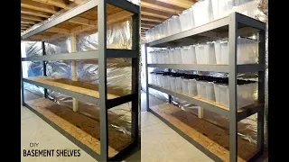 DIY - Basement Shelves  - Free standing