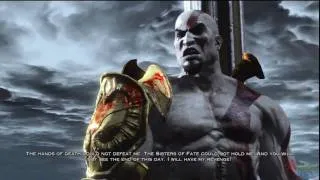 God of War 3 III Kratos Confronts Zeus First Time cut scene
