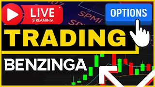 LIVE Trading with Benzinga - Day Trading & Options Trading  CCL LCID DIS