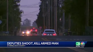 Deputies shoot, kill armed man near Turlock, sheriff's office says