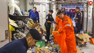 How to get rid of 9600 POUNDS OF WASTE Per Day on the BIGGEST Aircraft Carrier