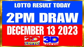 2PM DRAW LOTTO RESULTS TODAY (DECEMBER 13 2023) EZ2 SWERTRES NOW