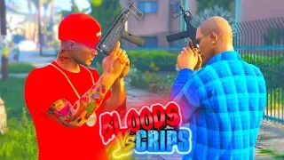 GTA 5 BLOODS VS CRIPS "GANG WAR" (THE MOVIE)