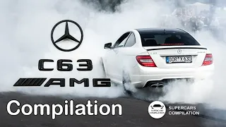 The Best Compilation of Mercedes Benz C63 AMG (Burnout, Exhaust, Drift, Backfire)