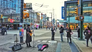 Vancouver Walk - Granville St, Downtown (Narrated)