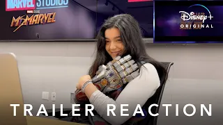 Iman Vellani reacts to the Ms. Marvel trailer! | Disney+