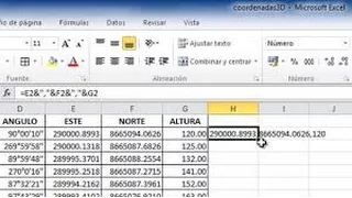 Insertar Coordenadas UTM de Excel a AutoCAD