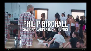 Sabrina Carpenter - Thumbs || Philip Birchall Choreography