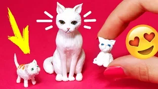 🌟 ПУШИНКА РОДИЛА КОТЯТ !!! 💖 ПИТОМЦЫ для КУКОЛ 😍 FIMO Мастер класс Анна Оськина