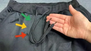Many people don't know that the two ropes on the trousers are tied correctly in this way. I learned