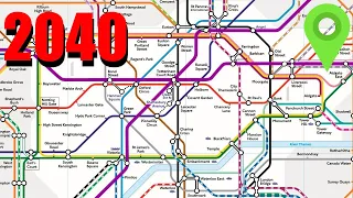 The London Underground Tube Map Of 2040