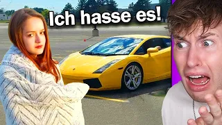 Mädchen WEINT wegen FALSCHEM Auto zum GEBURTSTAG